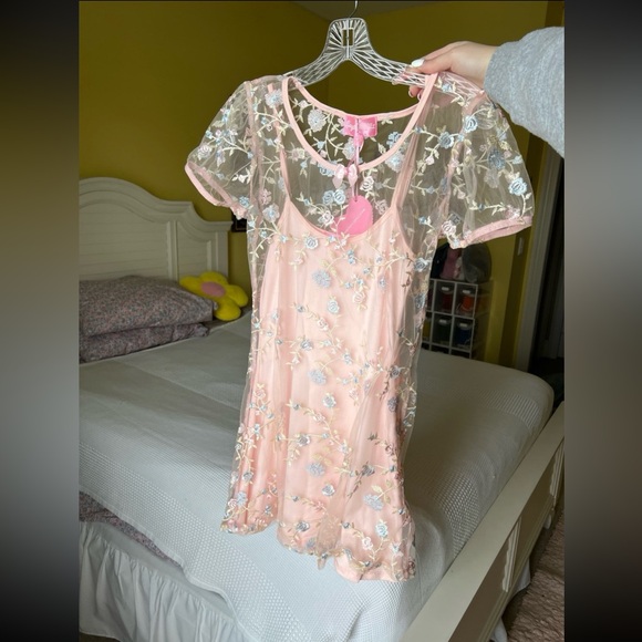NWT - Dolls Kill - ‘Peony Forbidden Garden Embroidered Dress’ - XS - Picture 5 of 9